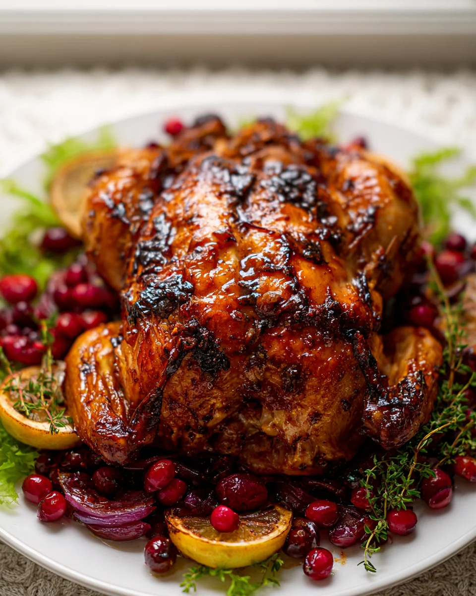 Cranberry Maple Roast Chicken