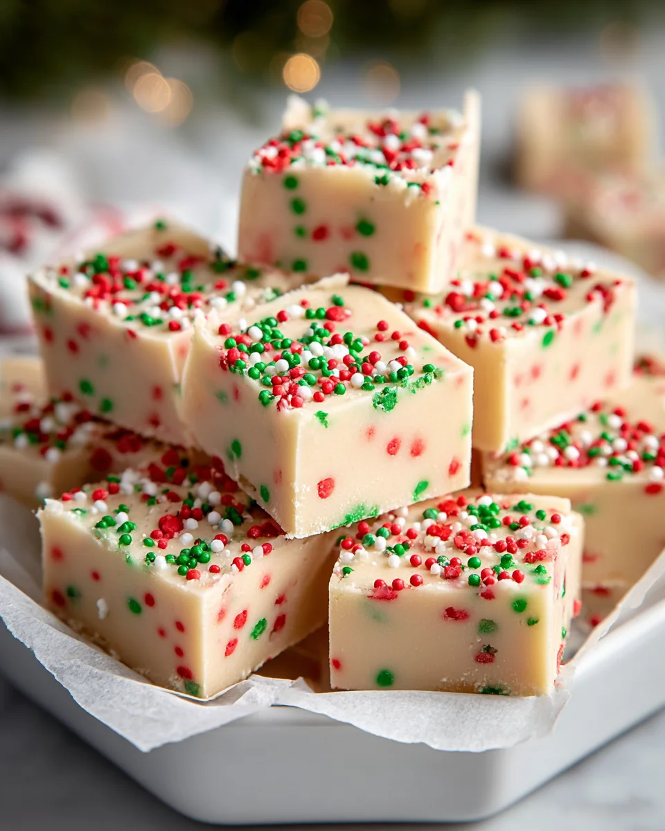 Easy Sugar Cookie Christmas Fudge