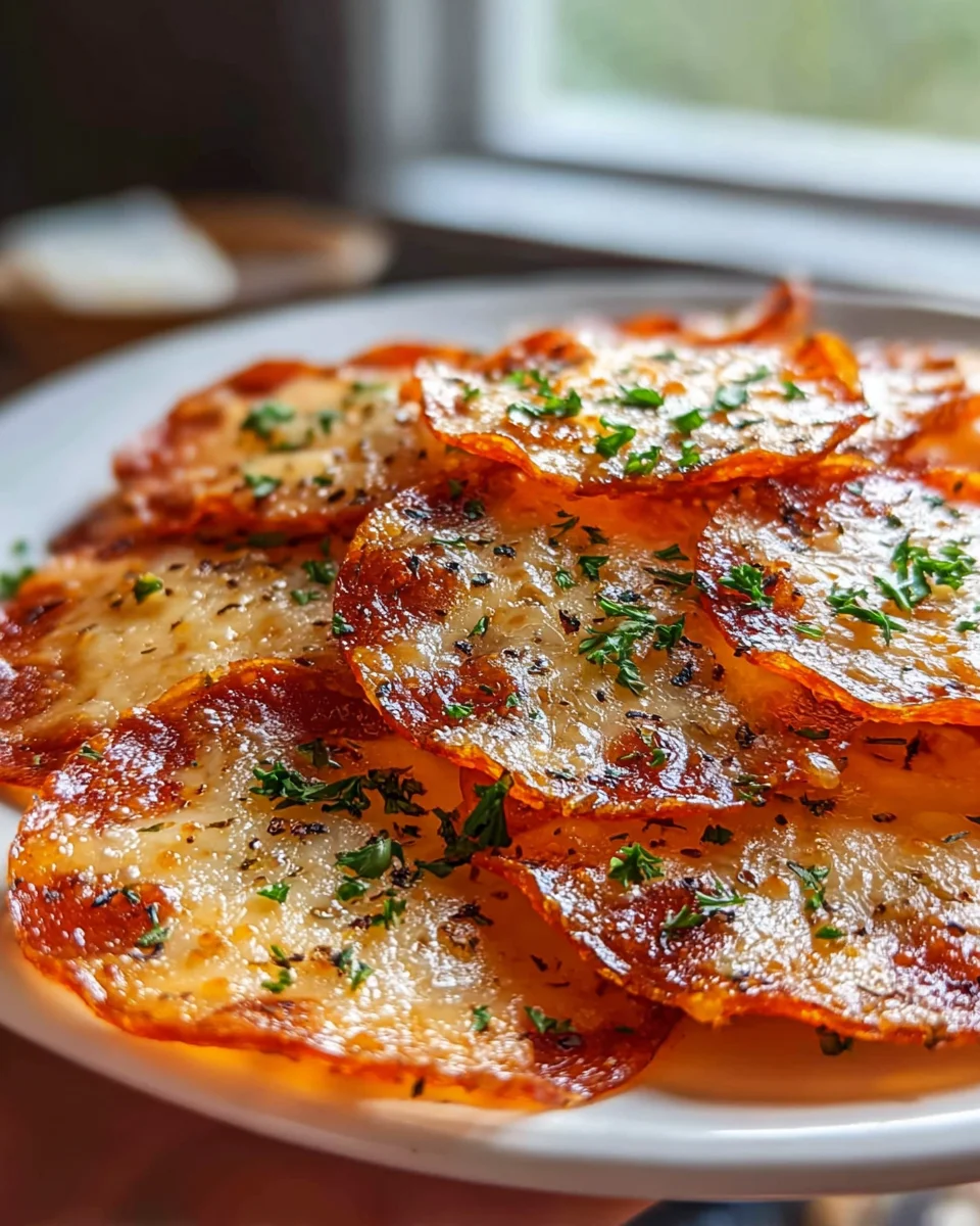 Beef Pepperoni Cheese Crisps