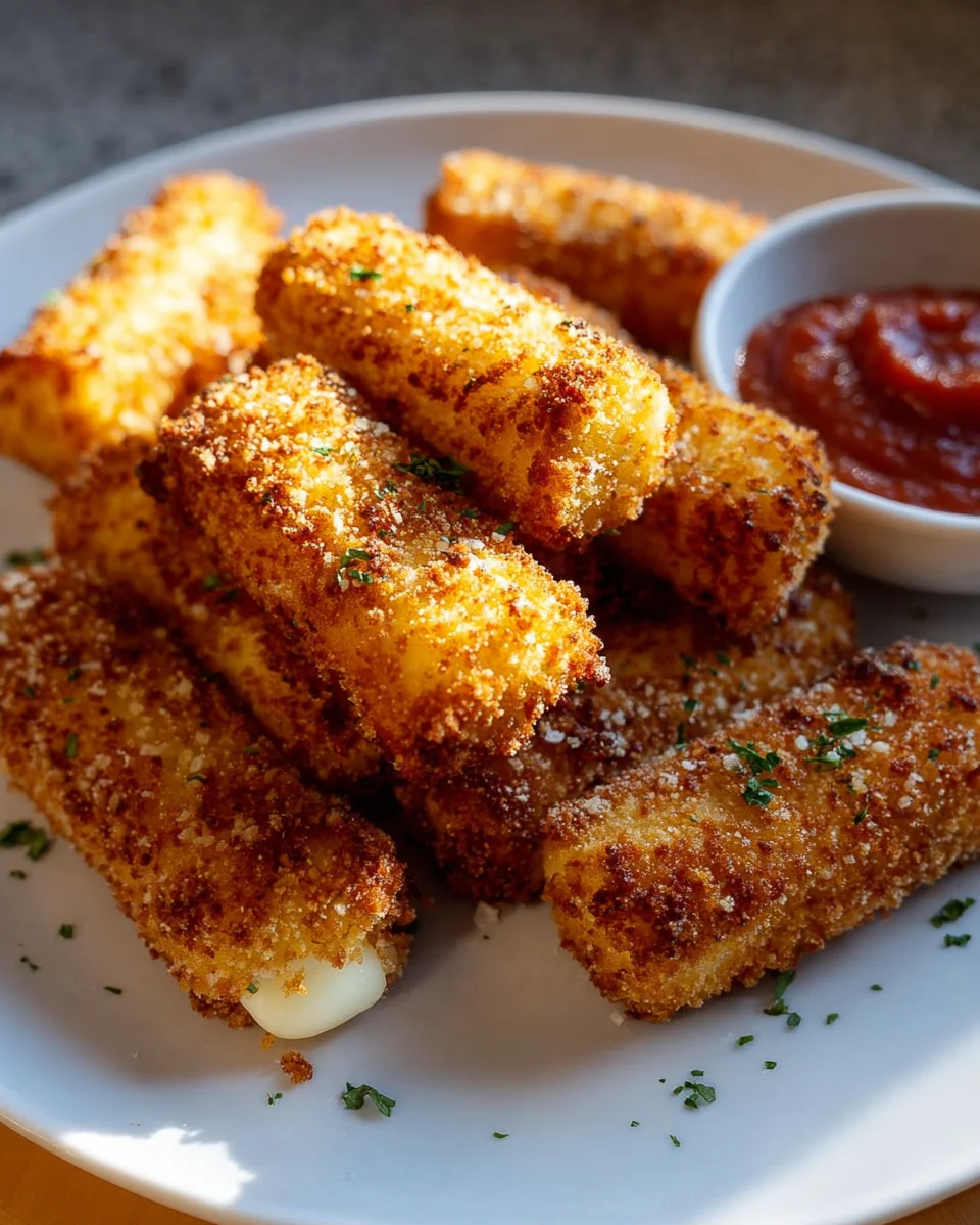 Knusprige Air Fryer Mozzarella Sticks: Schnell & lecker!