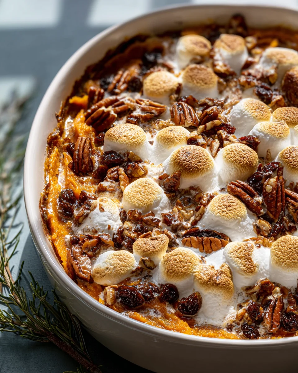 Köstliche Southern Maple Sweet Potato Casserole Rezept entdecken!