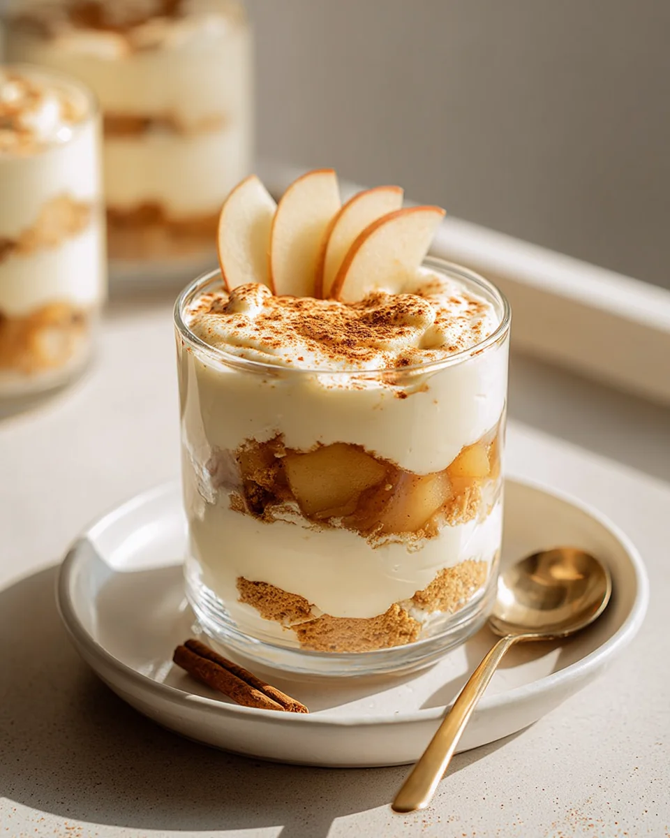 Bratapfel Tiramisu im Glas – Festliches Schichtdessert genießen!