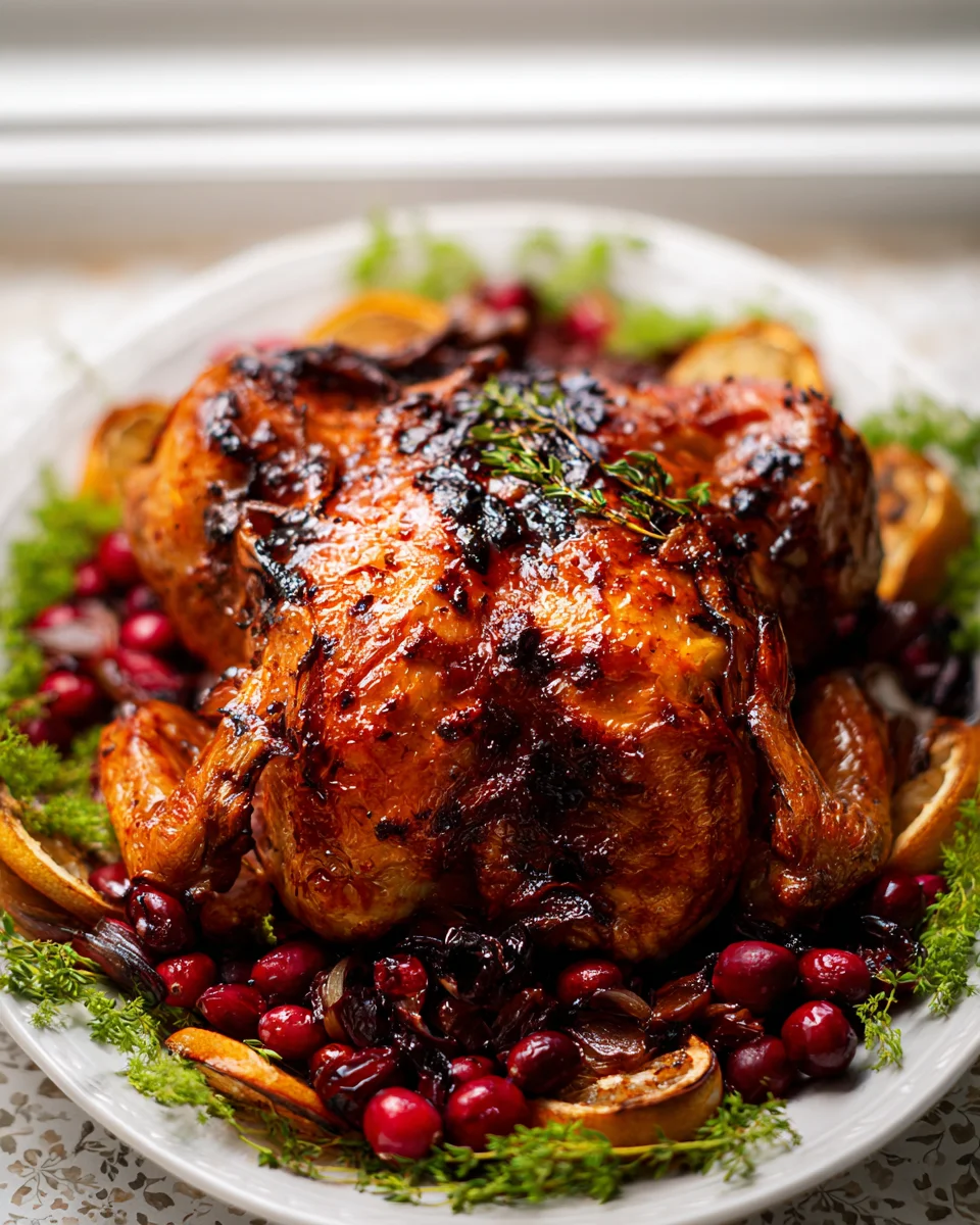 Cranberry Maple Roast Chicken: Saftiges Hähnchen Rezept