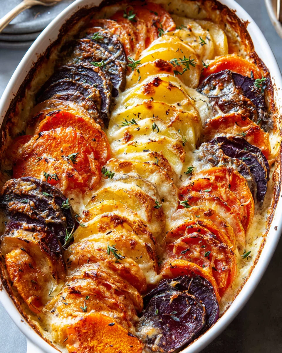 Käsegratin aus Wurzelgemüse – Herzhaft und lecker!