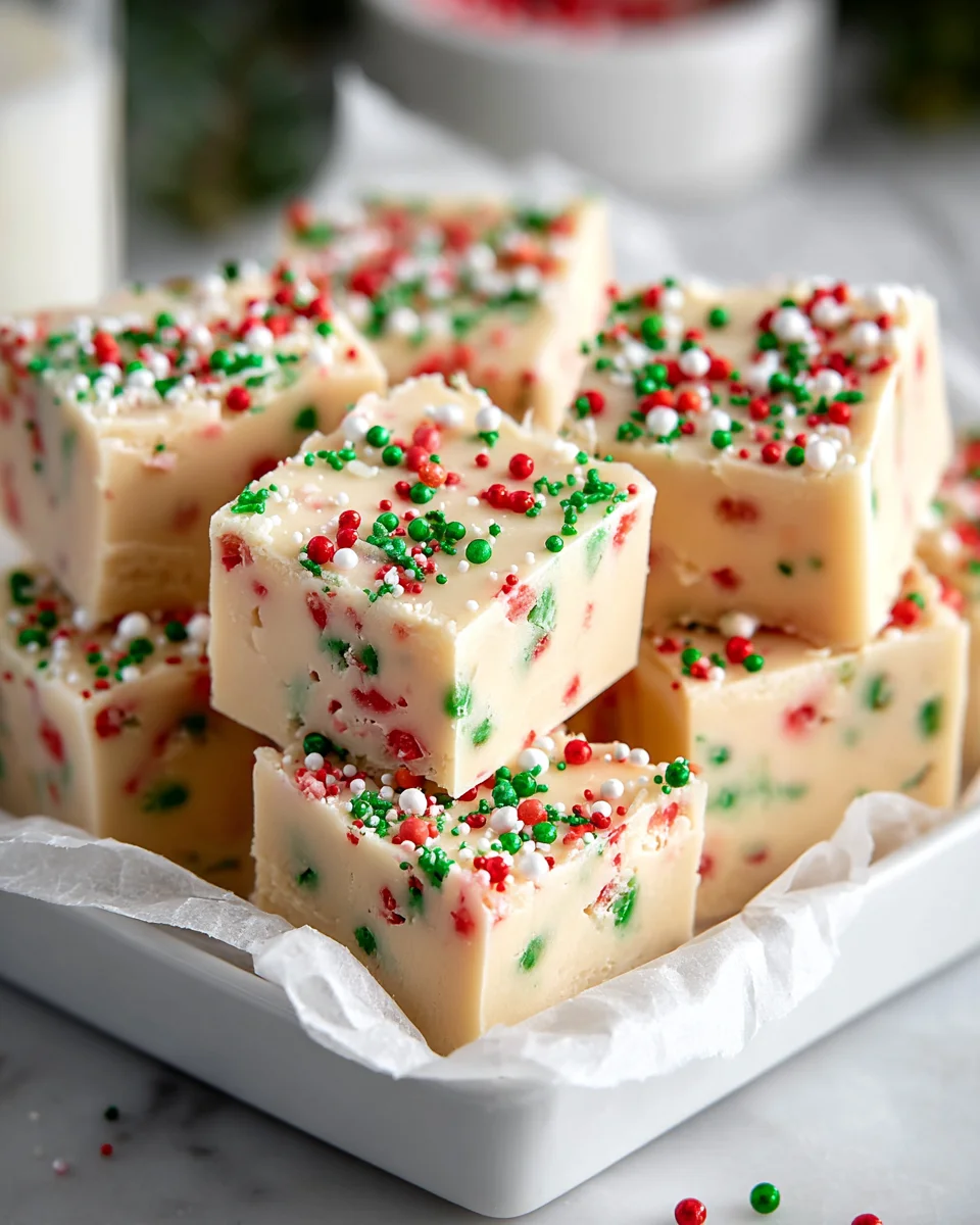 Leckeres Rezept: Easy Sugar Cookie Christmas Fudge genießen!