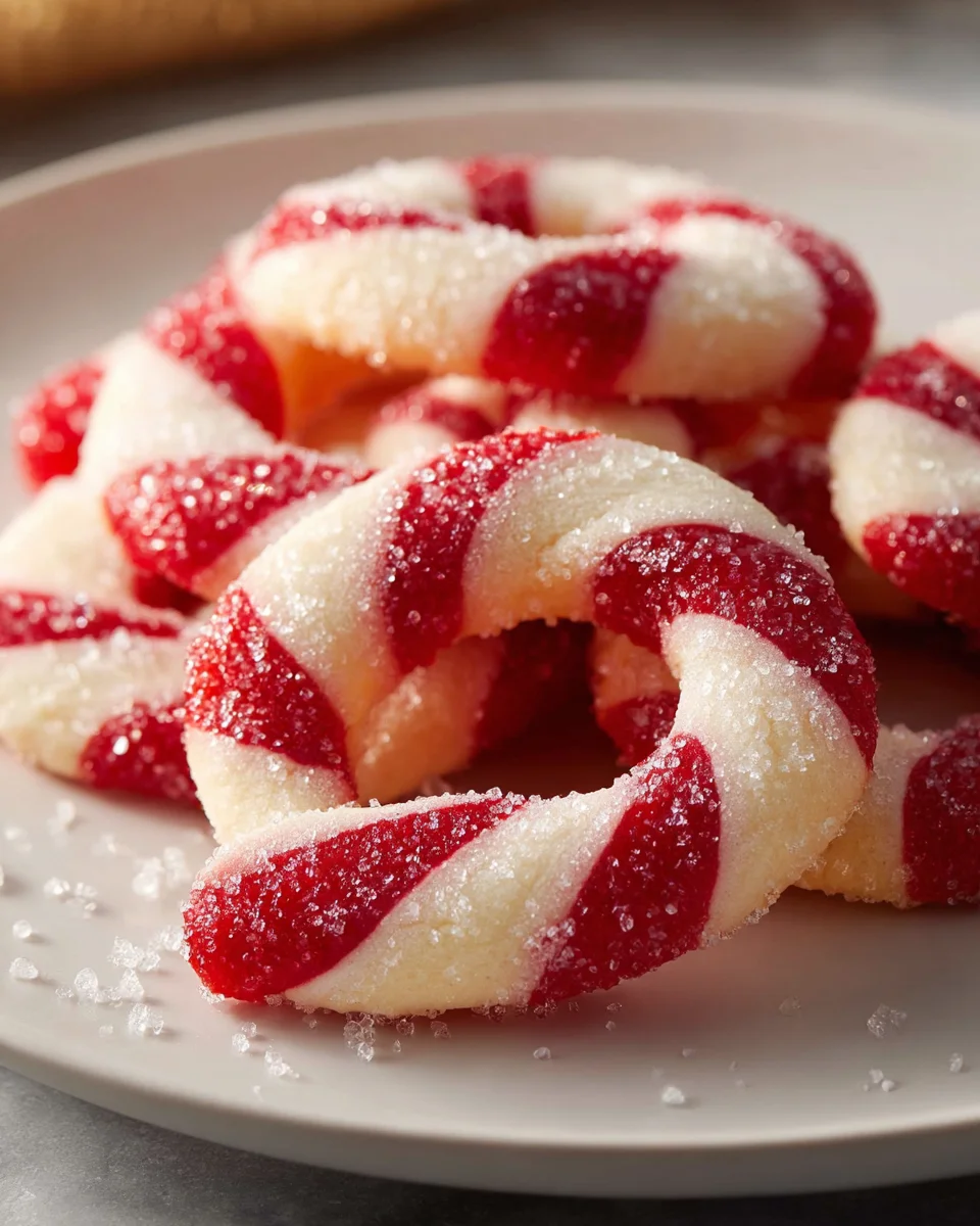 Festliche Zuckerstangen Kekse – Unwiderstehlich Zart & Süß!