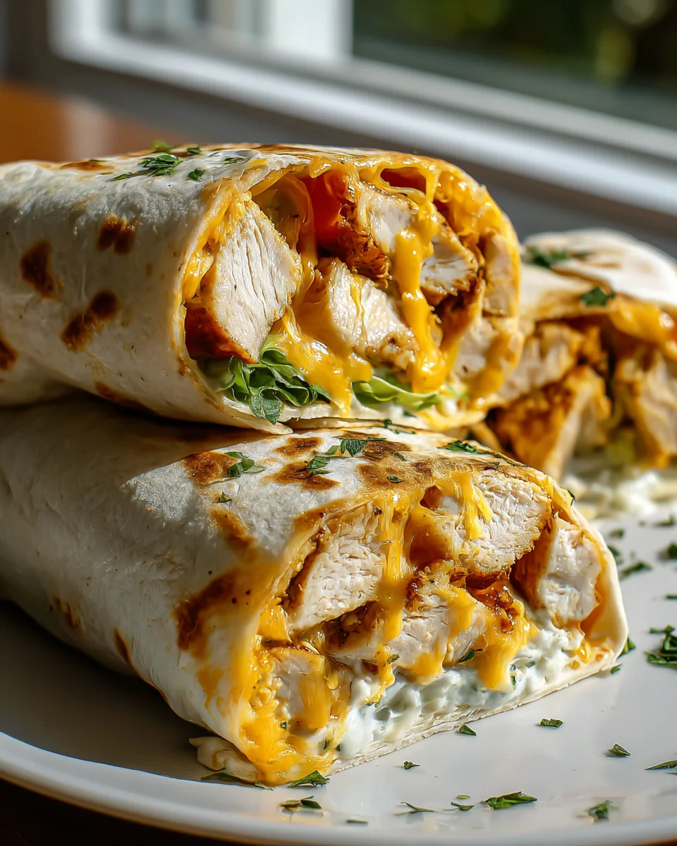 Käse-Knoblauch-Hähnchen Wraps – Lecker und Einfach Zubereiten!