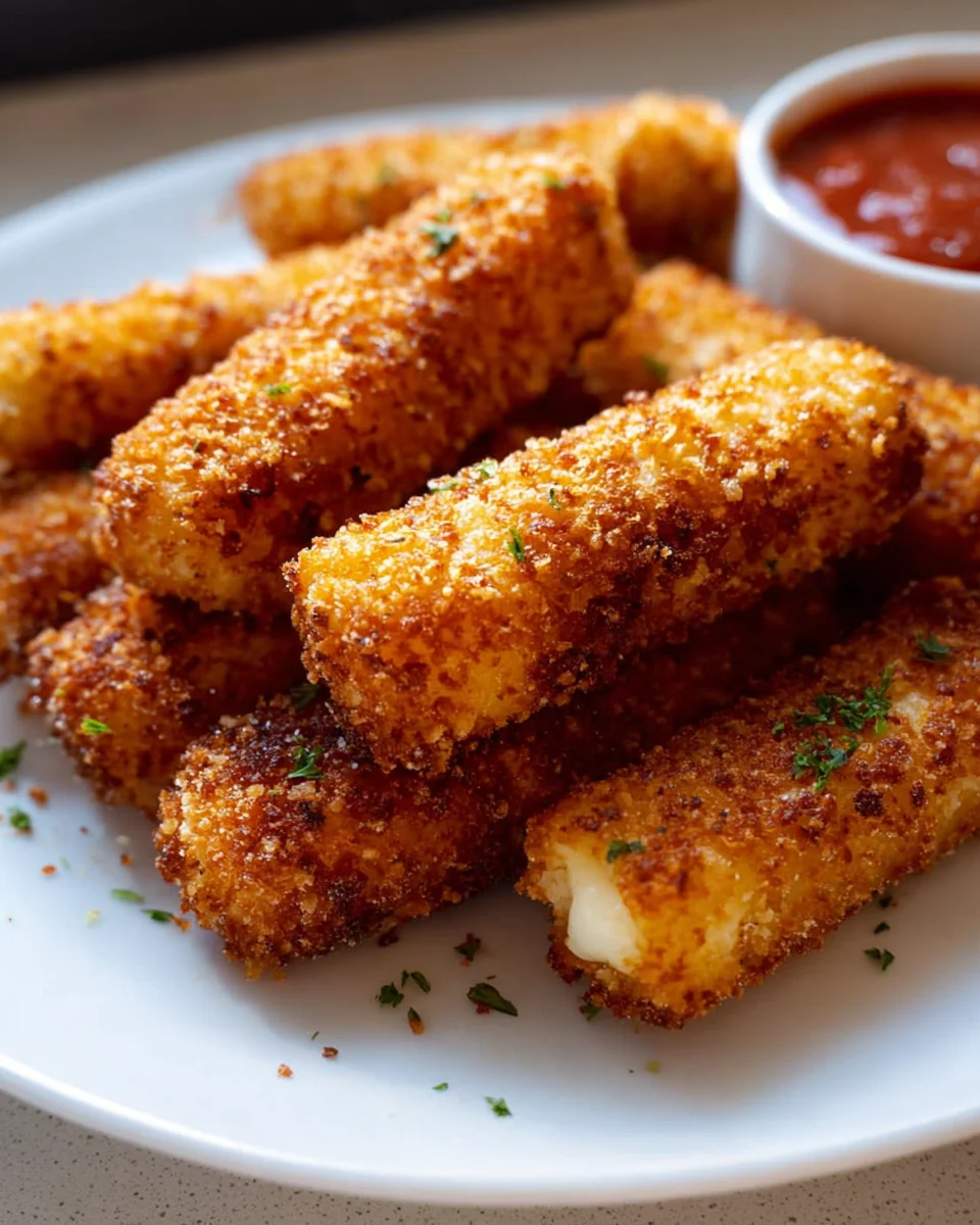 Knusprige Air Fryer Mozzarella Sticks: Schnell & lecker!
