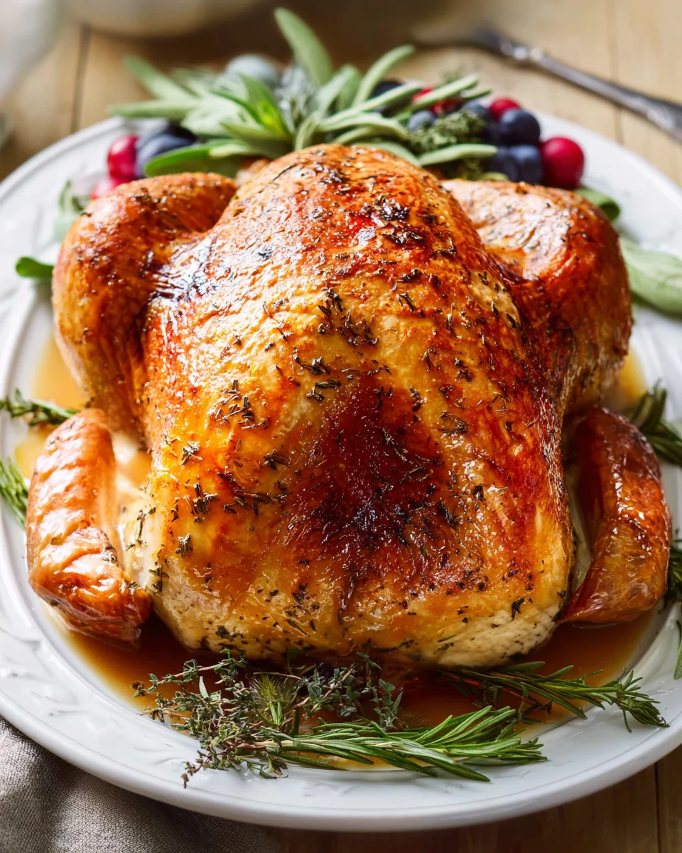 Saftiger Roast Turkey mit köstlicher Bratensauce Rezept