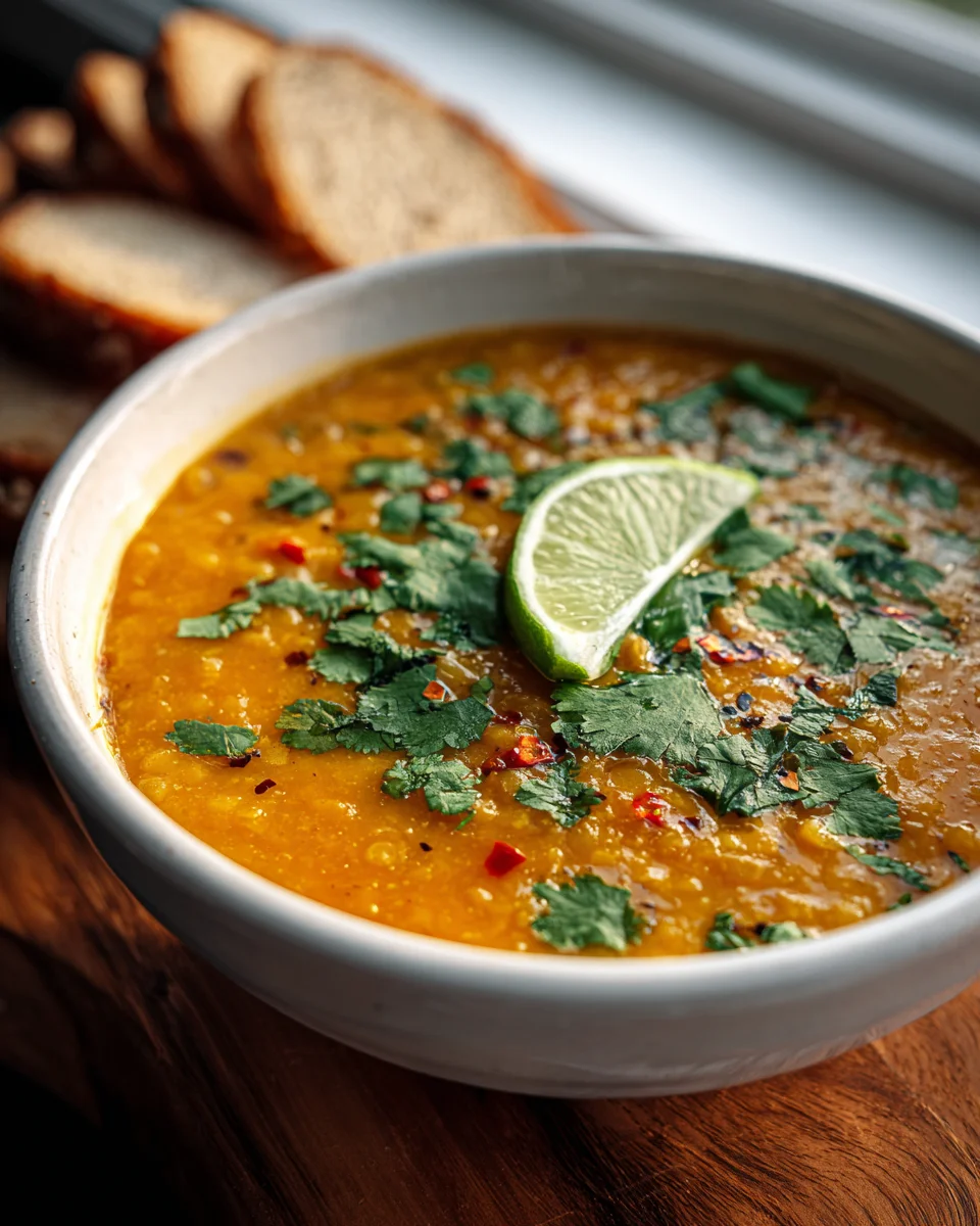 Cremige Thai Kokos Rote Linsensuppe: Vegan & Einfach