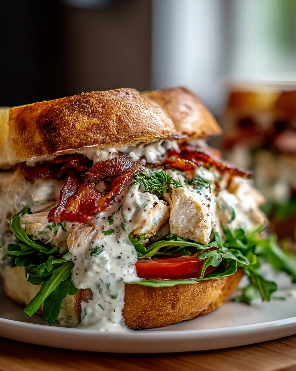 Chopped Chicken Beef Bacon Ranch Sandwich: Blitz-Geschmacksbombe!