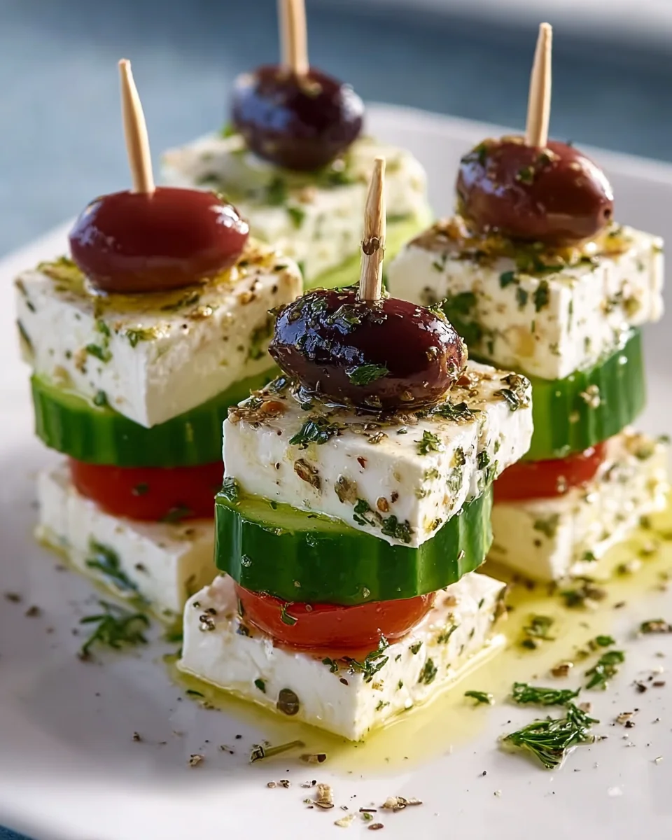 Feta Spieße mit Gurke: Frisches Rezept für den Sommer!