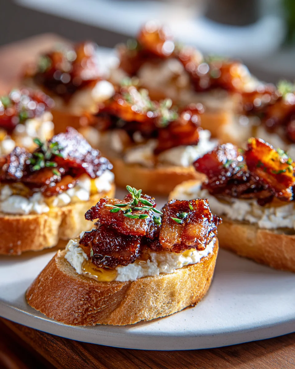 Million Dollar Beef Bacon Crostini Rezept – Party-Star!