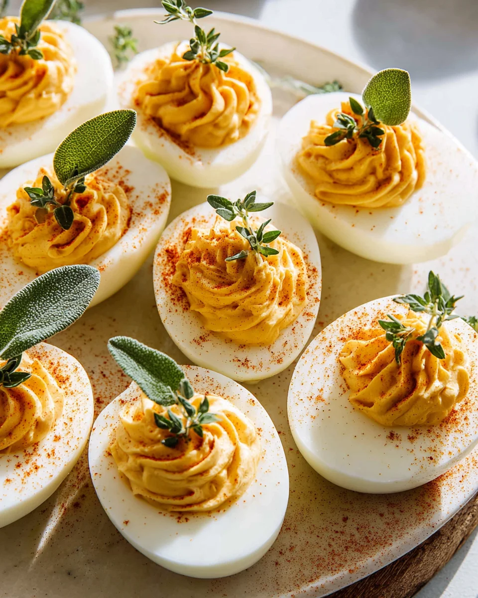 Leckere Thanksgiving Deviled Eggs – Ein Fest für den Gaumen!