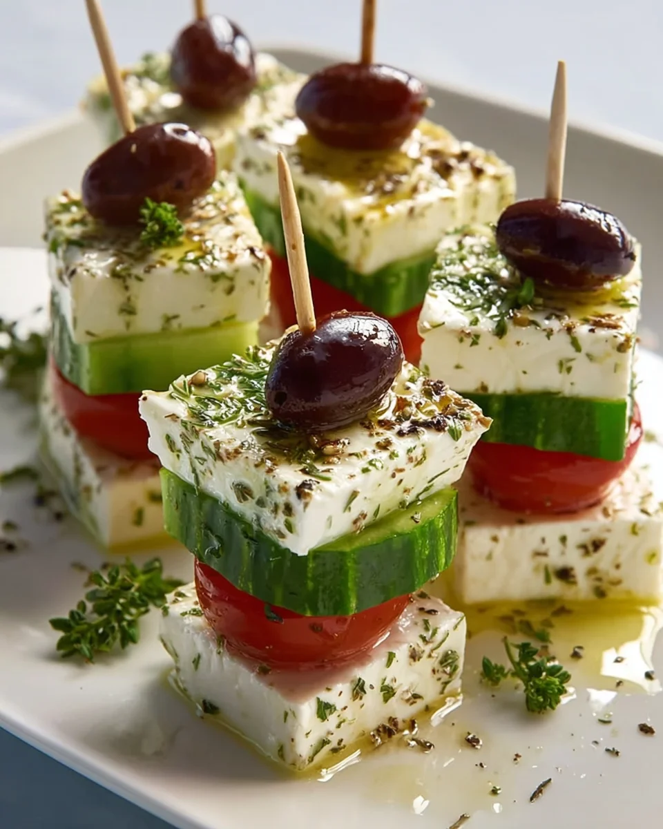 Feta Spieße mit Gurke: Frisches Rezept für den Sommer!