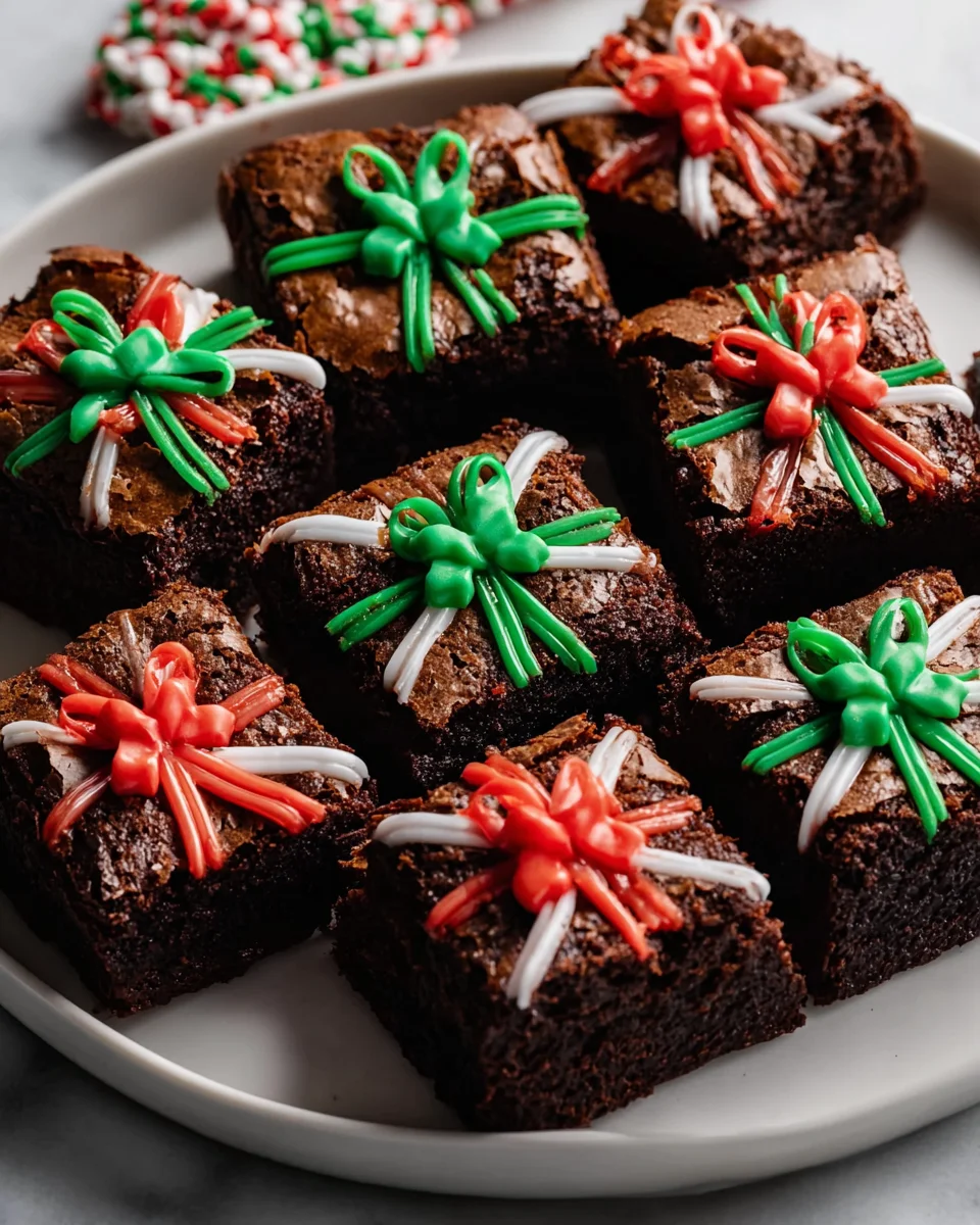 Christmas Present Brownies