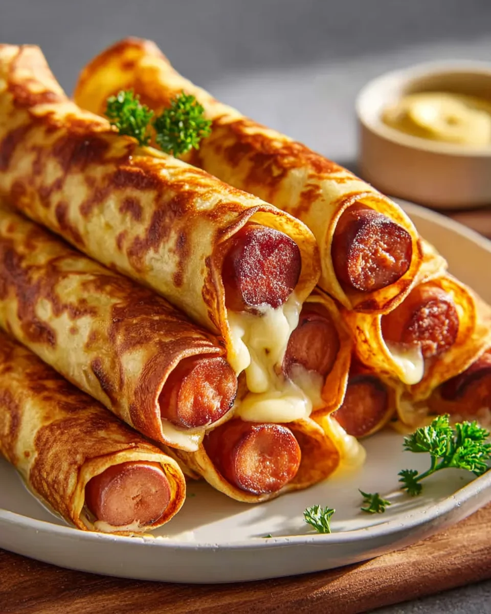 Knusprige Gebackene Hot Dogs im Tortilla Teig – Dein Snack!