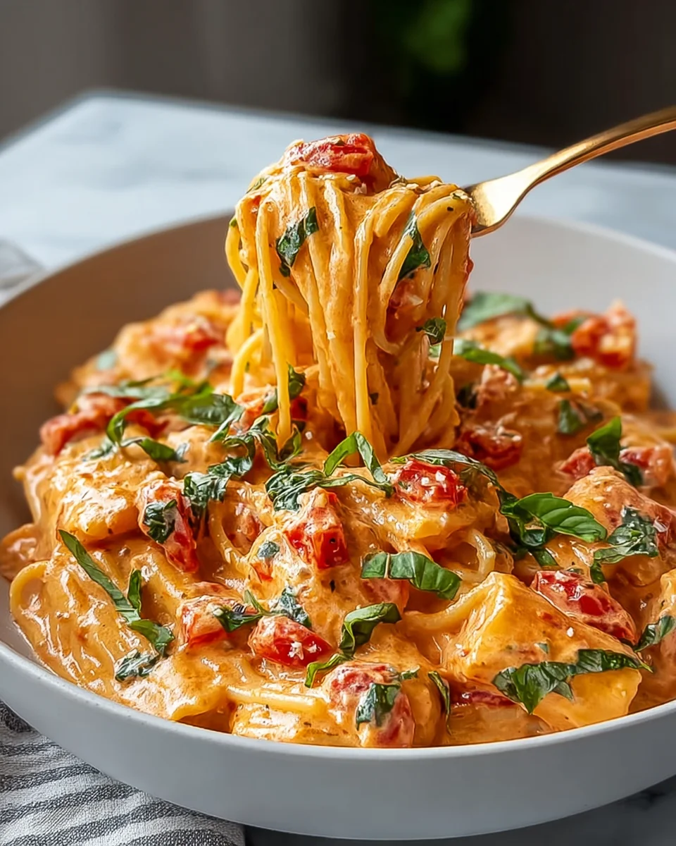 Cremige Tomaten-Knoblauch-Pasta – Einfach und lecker!