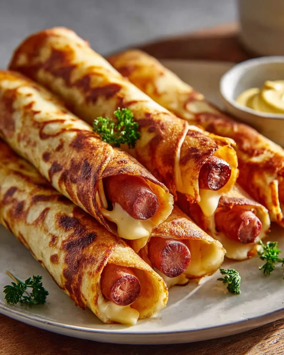 Knusprige Gebackene Hot Dogs im Tortilla Teig – Dein Snack!