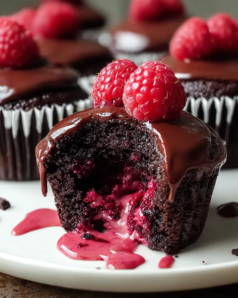 Raspberry Chocolate Lava Cupcakes: Ein Traum zum Vernaschen!
