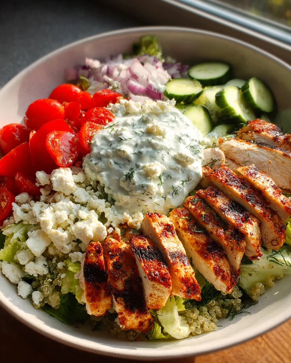 Griechische Hähnchen-Bowls