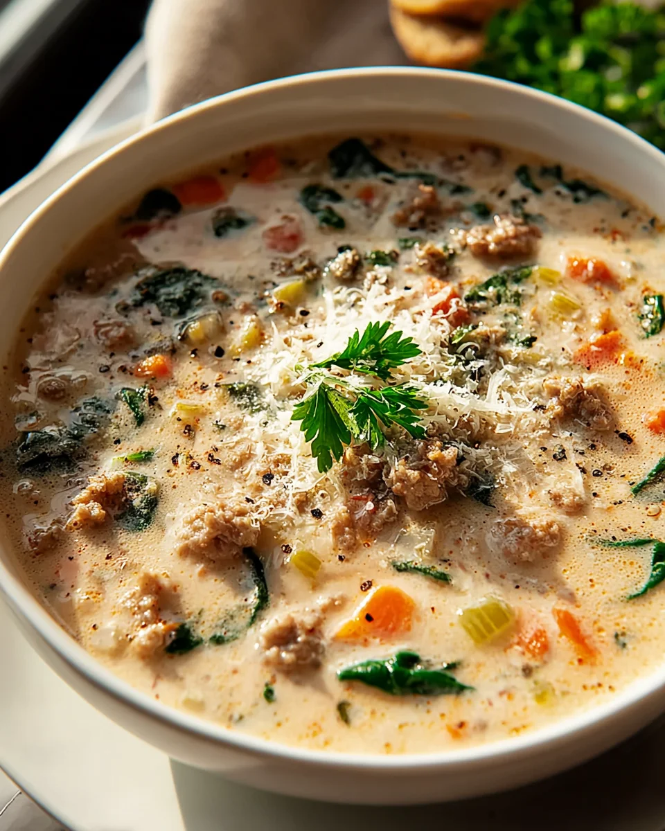 Creamy Italian Sausage Soup