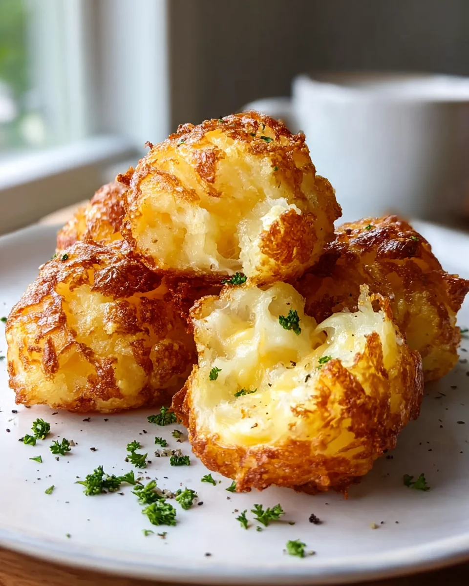 Knusprige Kartoffelpüree-Käse-Puffs: Einfach lecker!