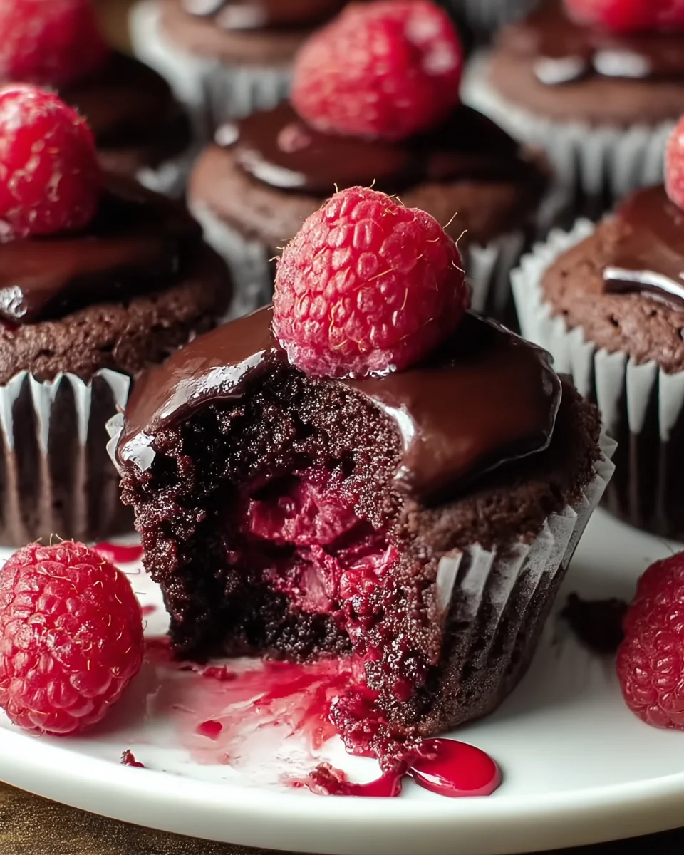 Raspberry Chocolate Lava Cupcakes: Ein Traum zum Vernaschen!