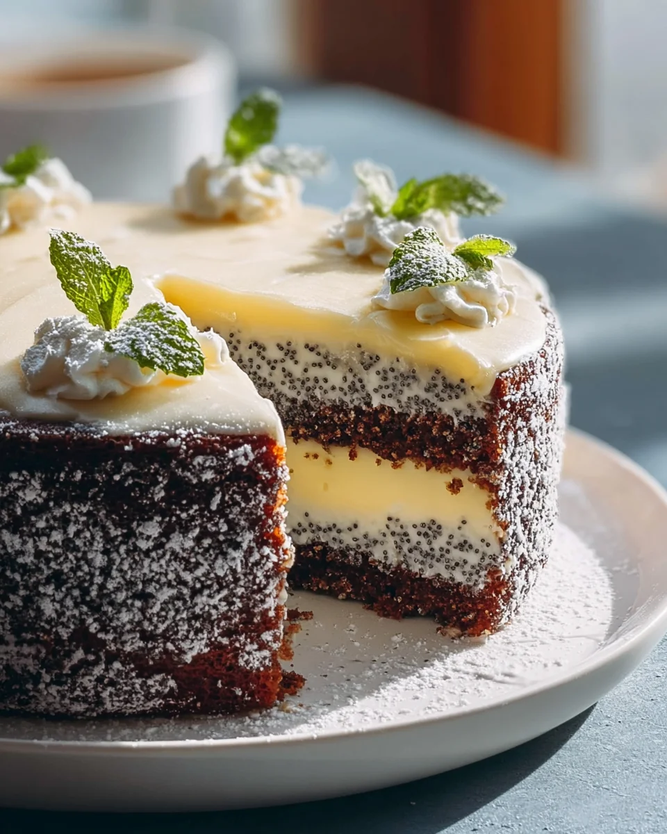 Himmlische Mohn Eierlikörtorte mit Mascarpone - Genuss pur!