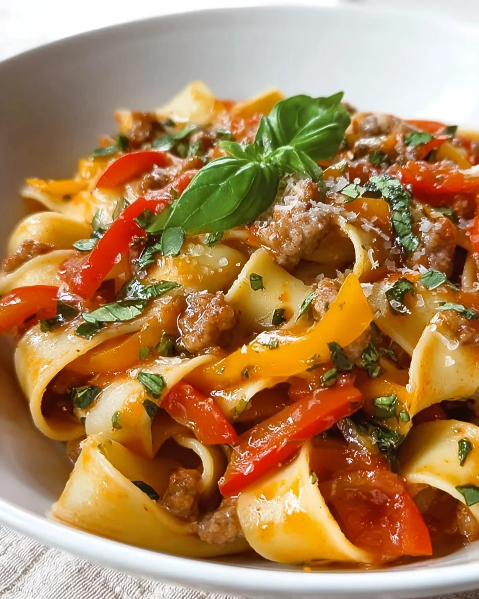 Italienische Drunken Noodles: Würzig und kräftig genießen!