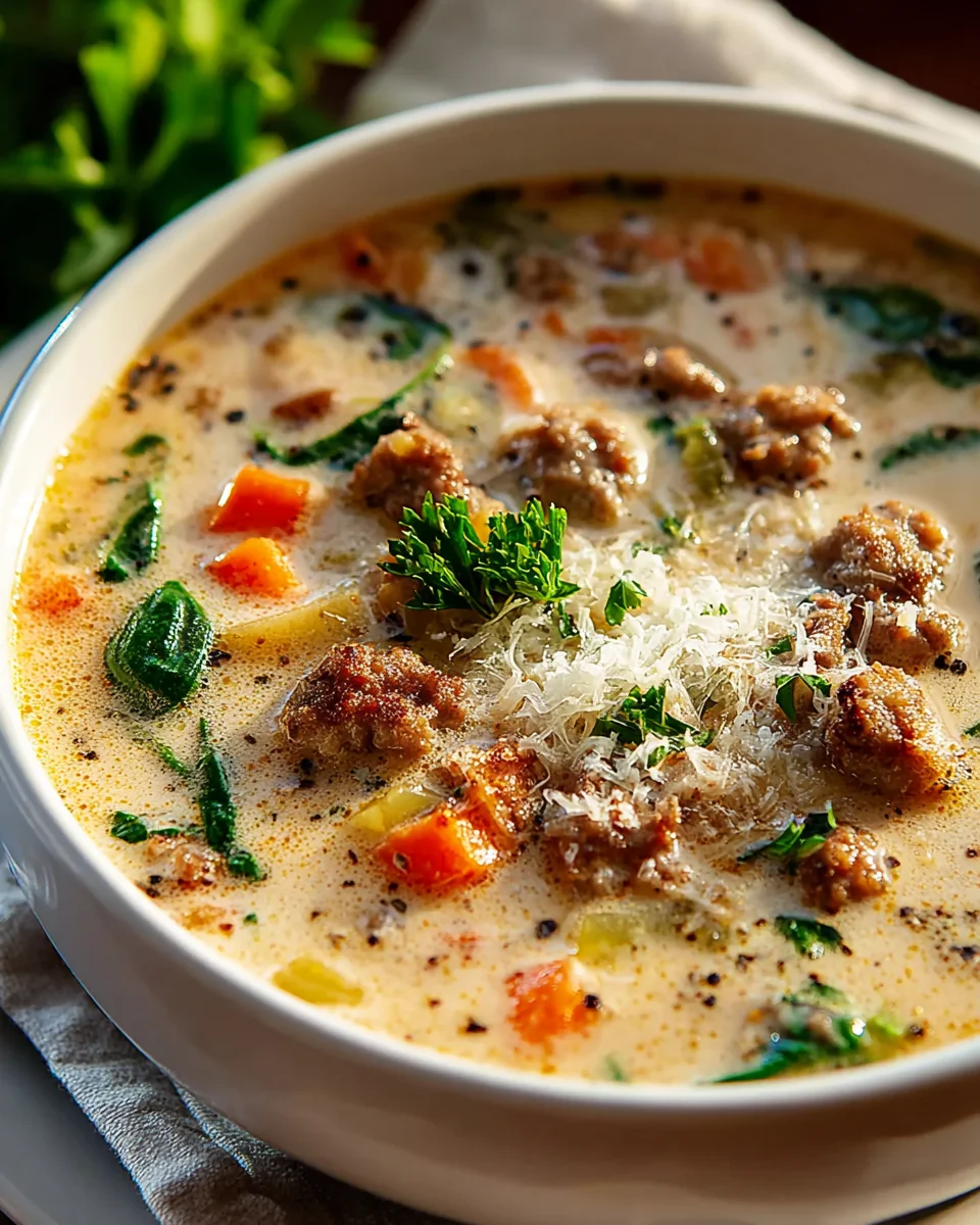 Cremige italienische Rindfleischsuppe – Ein Wohlfühlgenuss!
