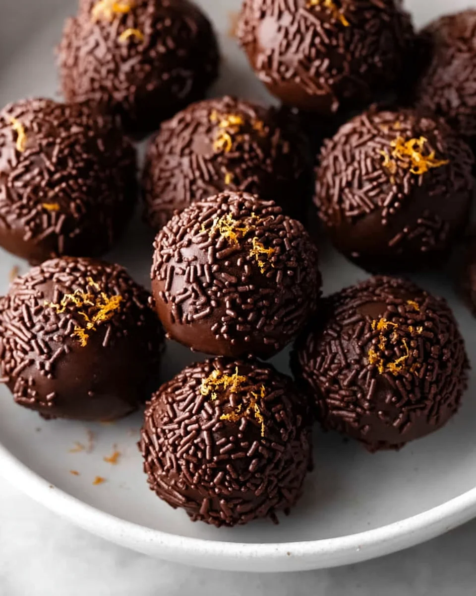 Saftige Orange-Schokoladen Weihnachts-Trüffel Rezept