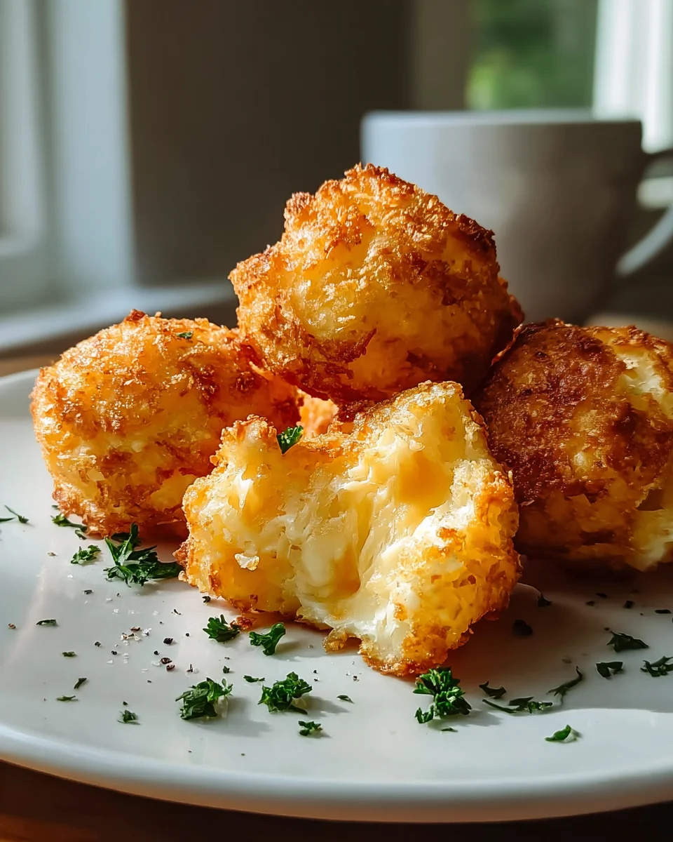 Knusprige Kartoffelpüree-Käse-Puffs: Einfach lecker!