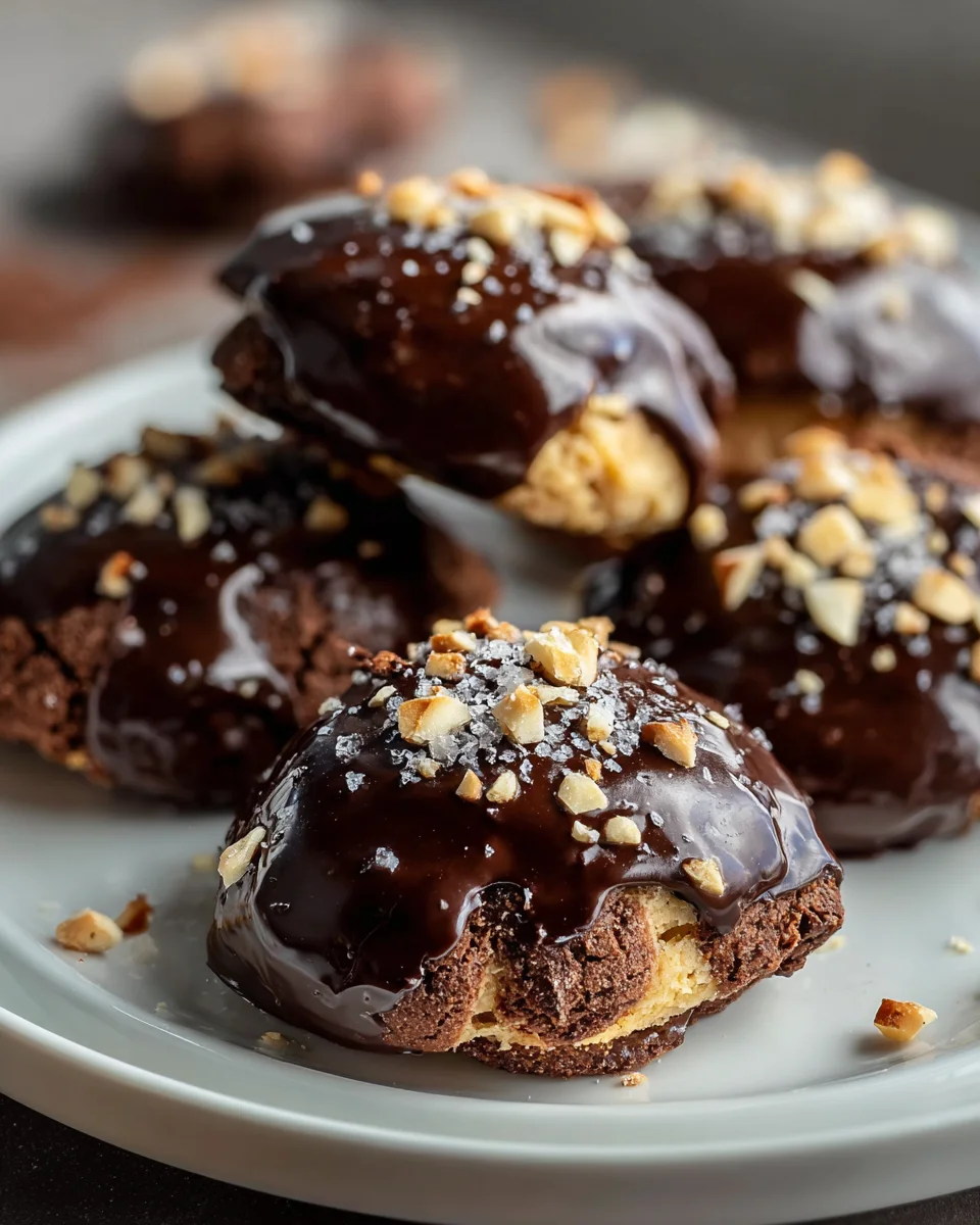Rocher Plätzchen Rezept: Nougat Schoko Weihnachtskekse