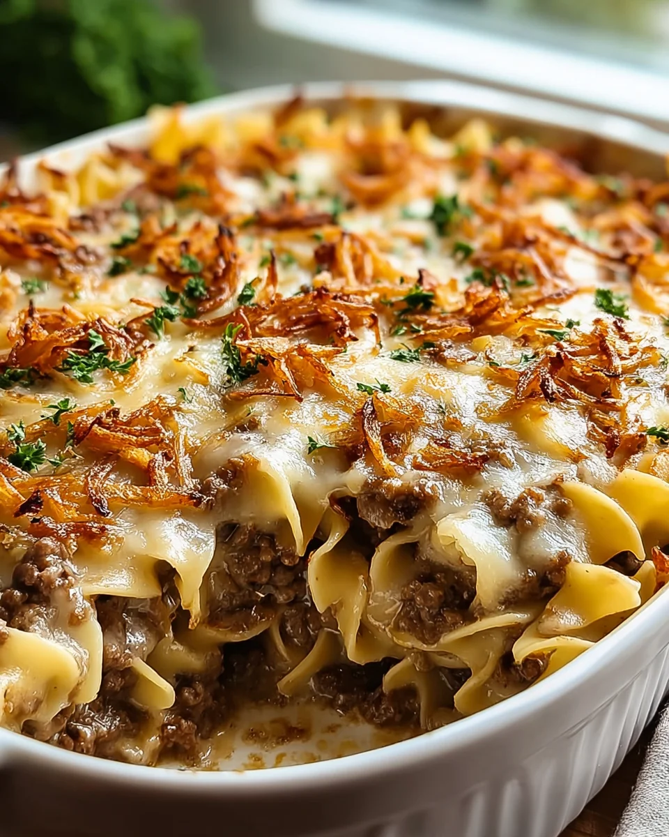 French Onion Beef Casserole
