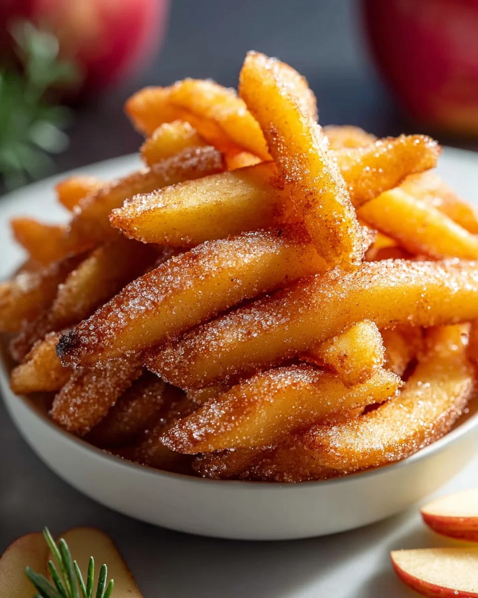 Knusprige Apfelsticks aus dem Airfryer – Dein gesunder Snack!