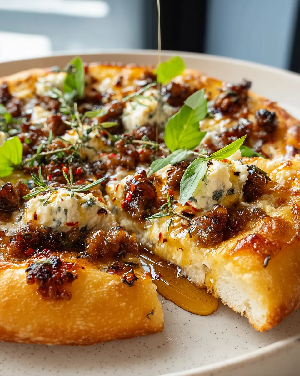 Sausage Ricotta Honey Hot Pizza – Ein Genuss für Feinschmecker!