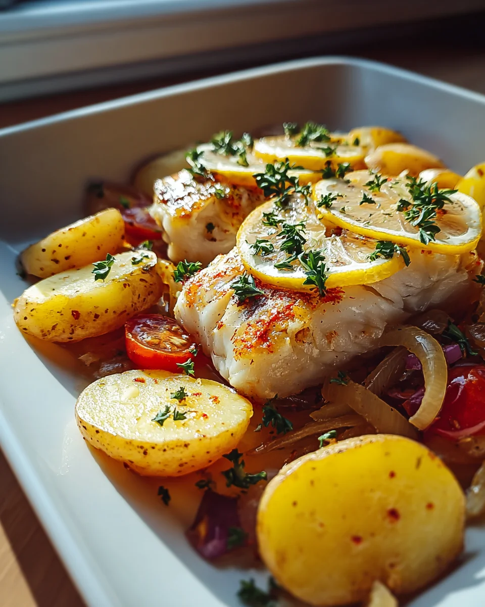 Portugiesischer Ofenfisch mit Kartoffeln – Ein Genuss für Feinschmecker!