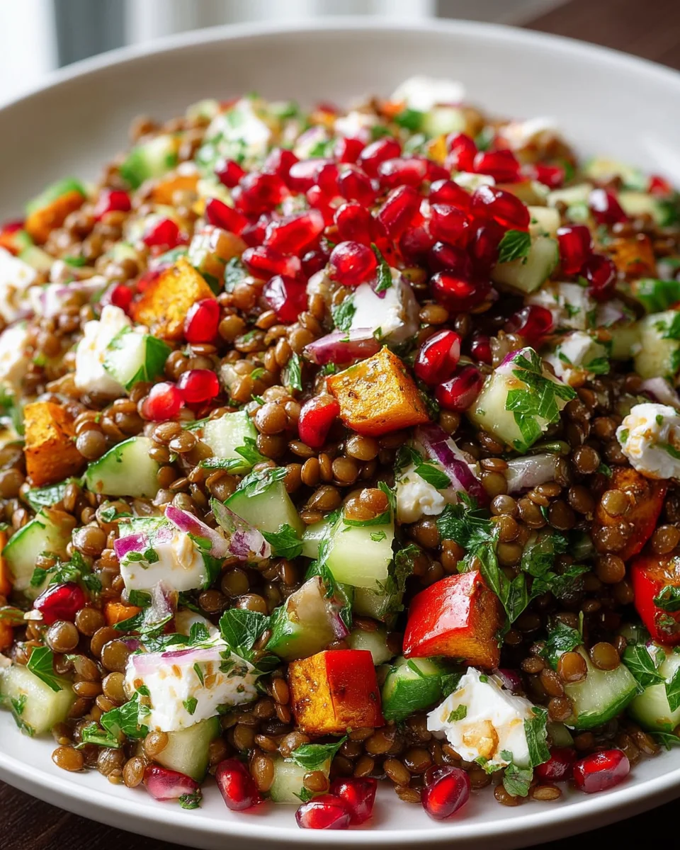 Orientalischer Linsensalat Feta: Frisch, würzig & einfach lecker