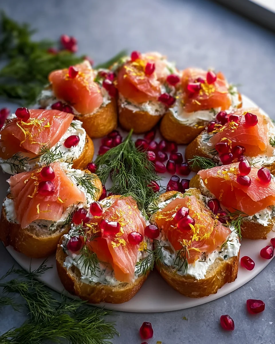 Weihnachtslachs Bruschetta Kranz Rezept für festliche Genussmomente