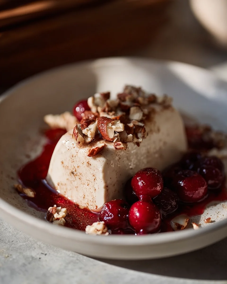 Cremiges Zimtparfait mit gebrannten Mandeln genießen!