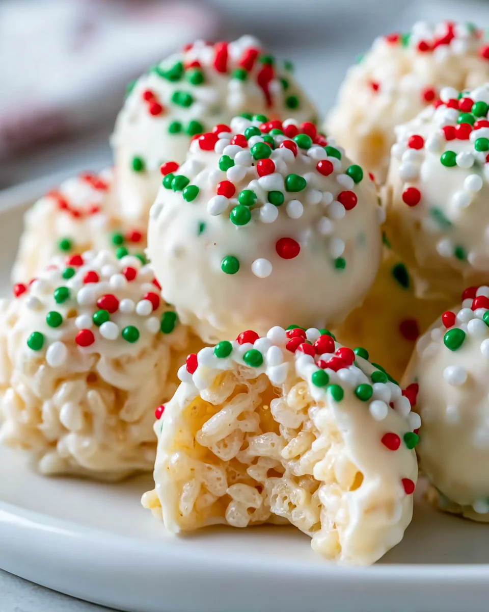 Leckere White Chocolate Rice Krispie Balls selbstgemacht!