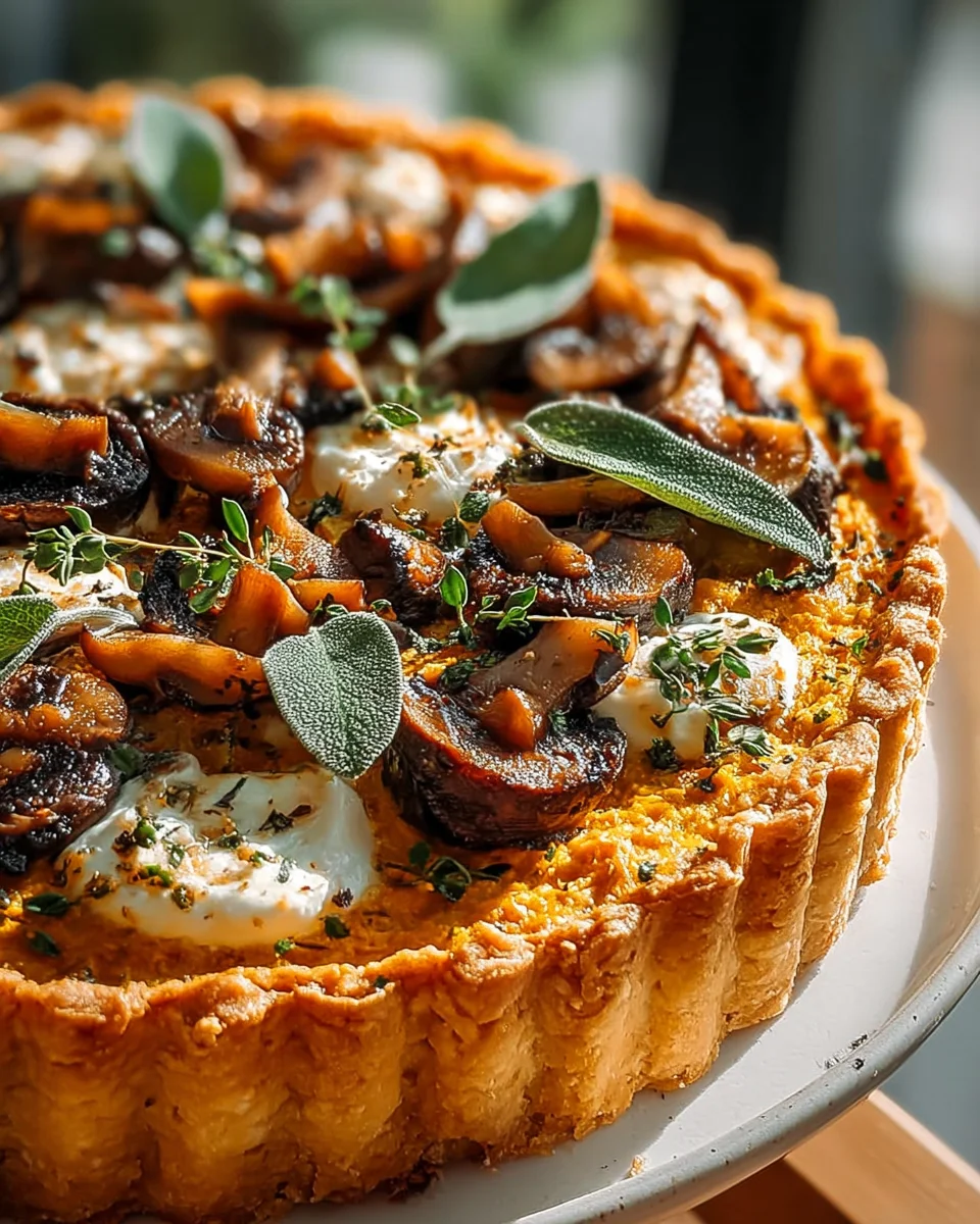 Kürbis-Salbei-Pilz-Tarte: Ein Erntezauber-Rezept