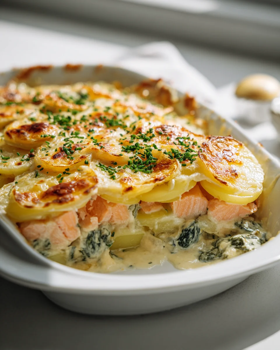 Zarter Lachs Auflauf mit Kartoffeln – Einfach und Lecker!