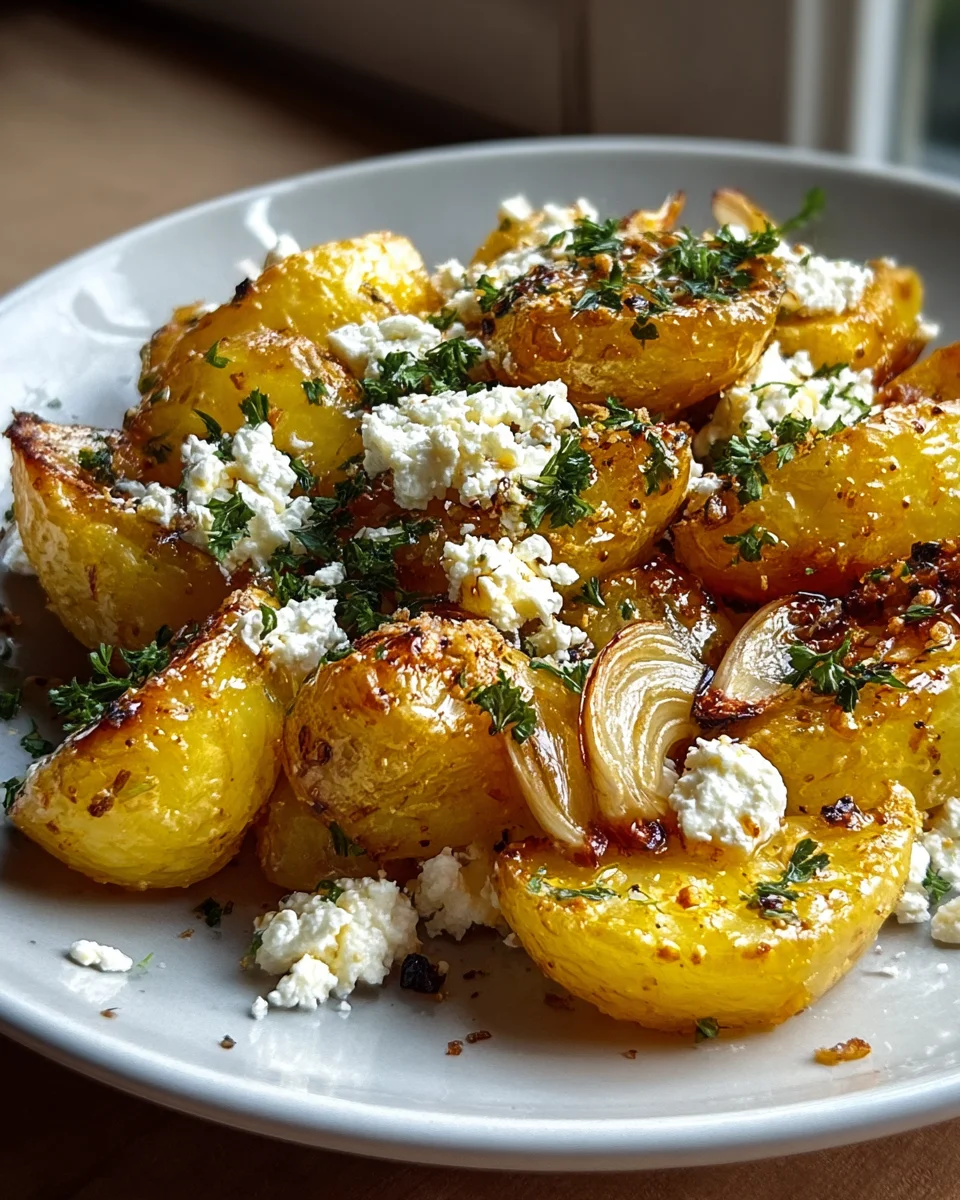Leckere Kartoffeln mit Feta und Knoblauch - einfach genießen!