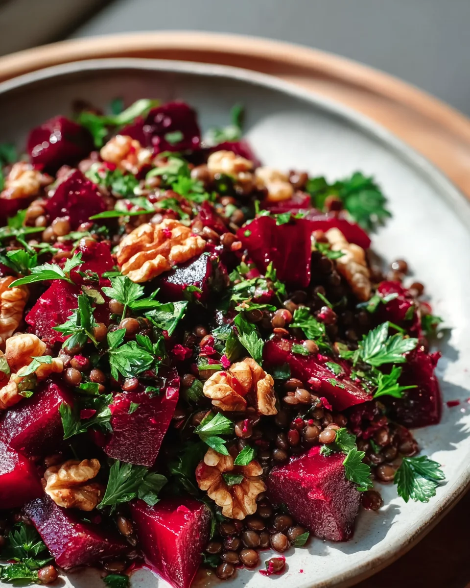 Gesunder Rote Bete Linsen Salat – Lecker und Nährstoffreich!