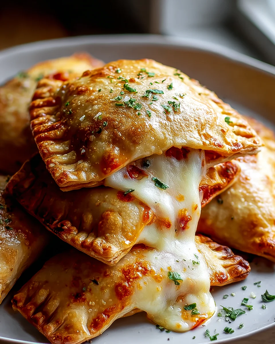 Einfache Käse Pizzataschen – Lecker und Hausgemacht!