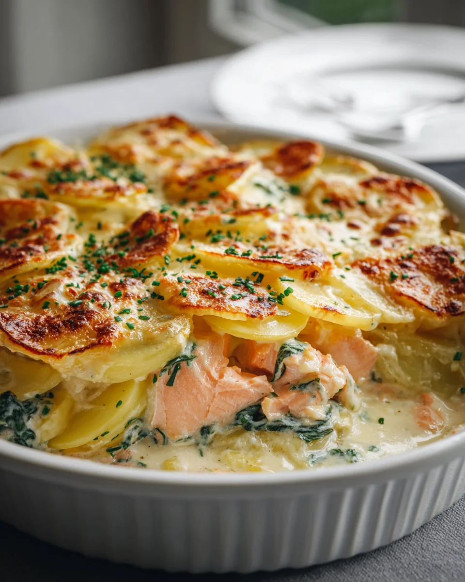 Zarter Lachs Auflauf mit Kartoffeln – Einfach und Lecker!
