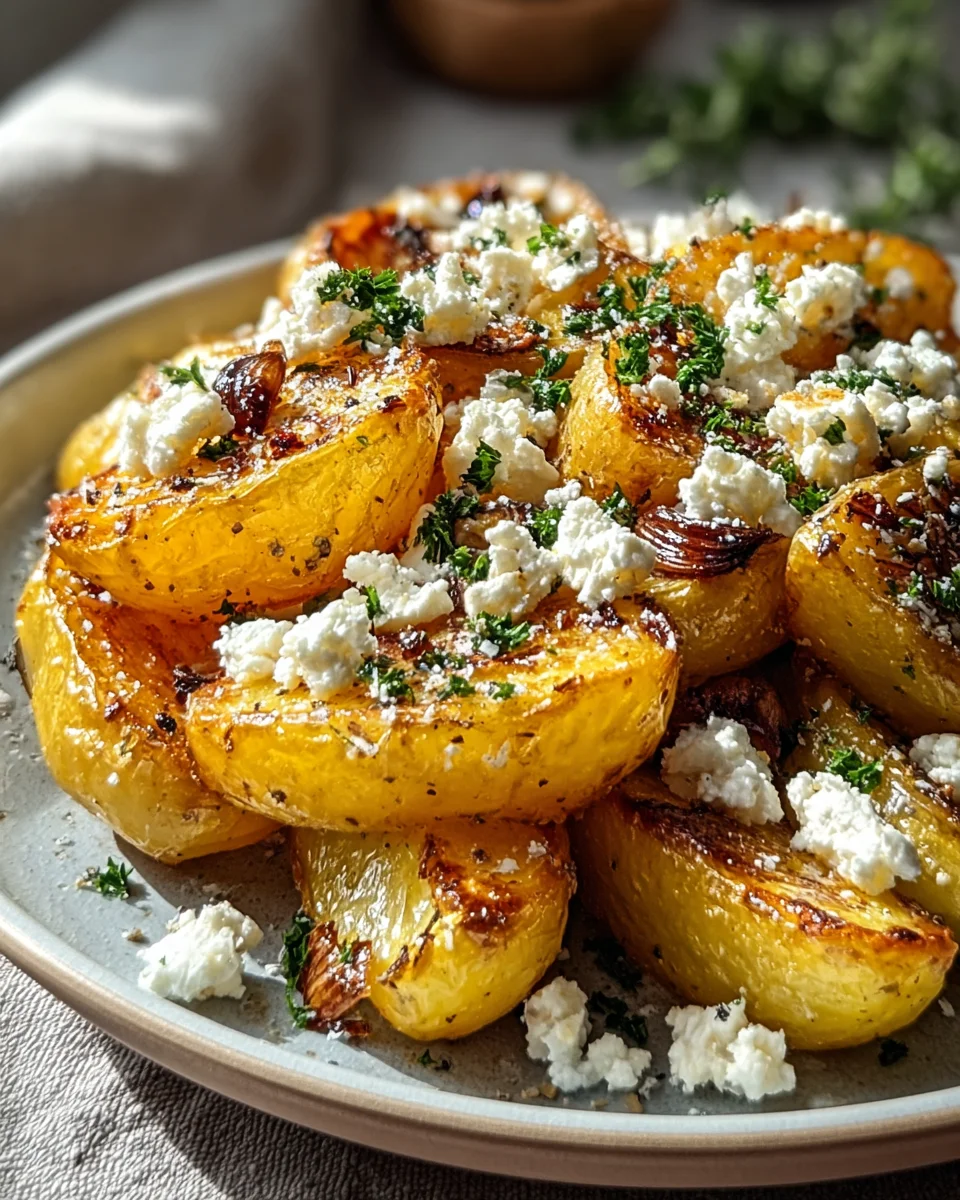 Leckere Kartoffeln mit Feta und Knoblauch - einfach genießen!
