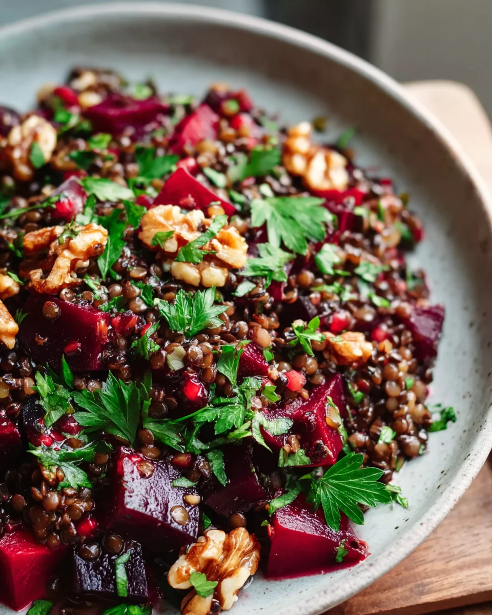 Gesunder Rote Bete Linsen Salat – Lecker und Nährstoffreich!